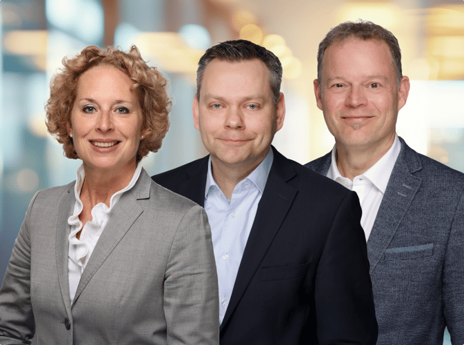 v.l.n.r. Dr. Julia Schäfer, Thorsten Pölling, Kai-Oliver Schramek