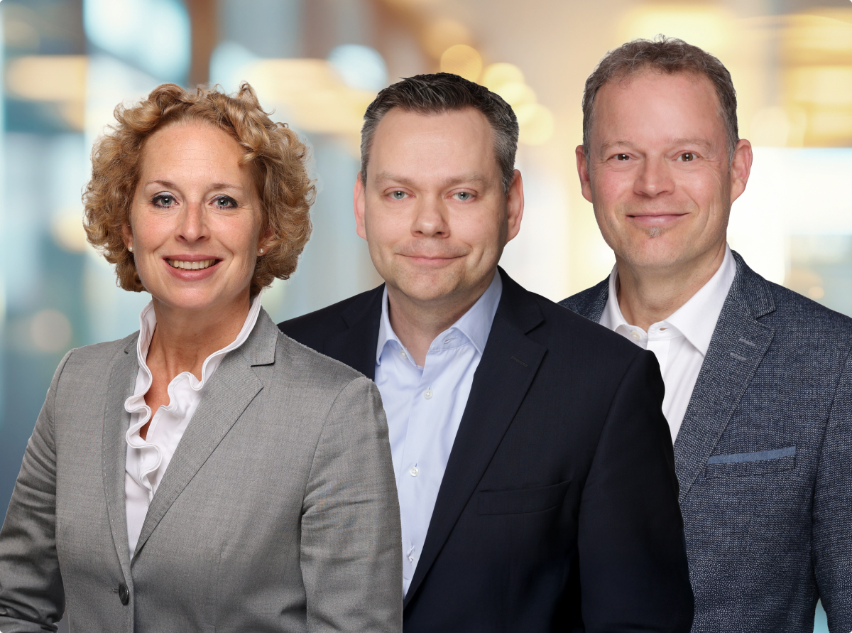 v.l.n.r. Dr. Julia Schäfer, Thorsten Pölling, Kai-Oliver Schramek