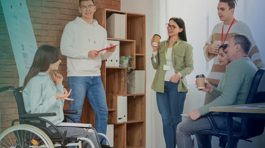 Gesprächssituation im Büro