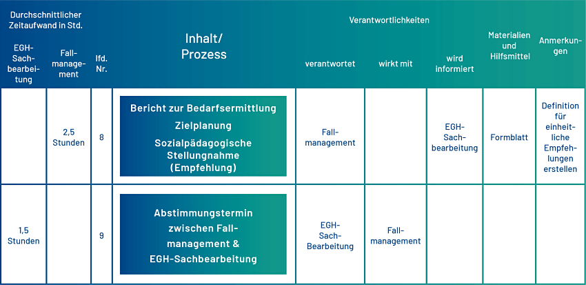 Prozess Teilhabeplanverfahren Träger der Eingliederungshilfe